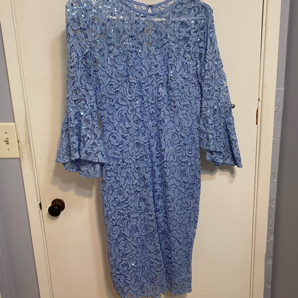 Blue sequins dress size 6